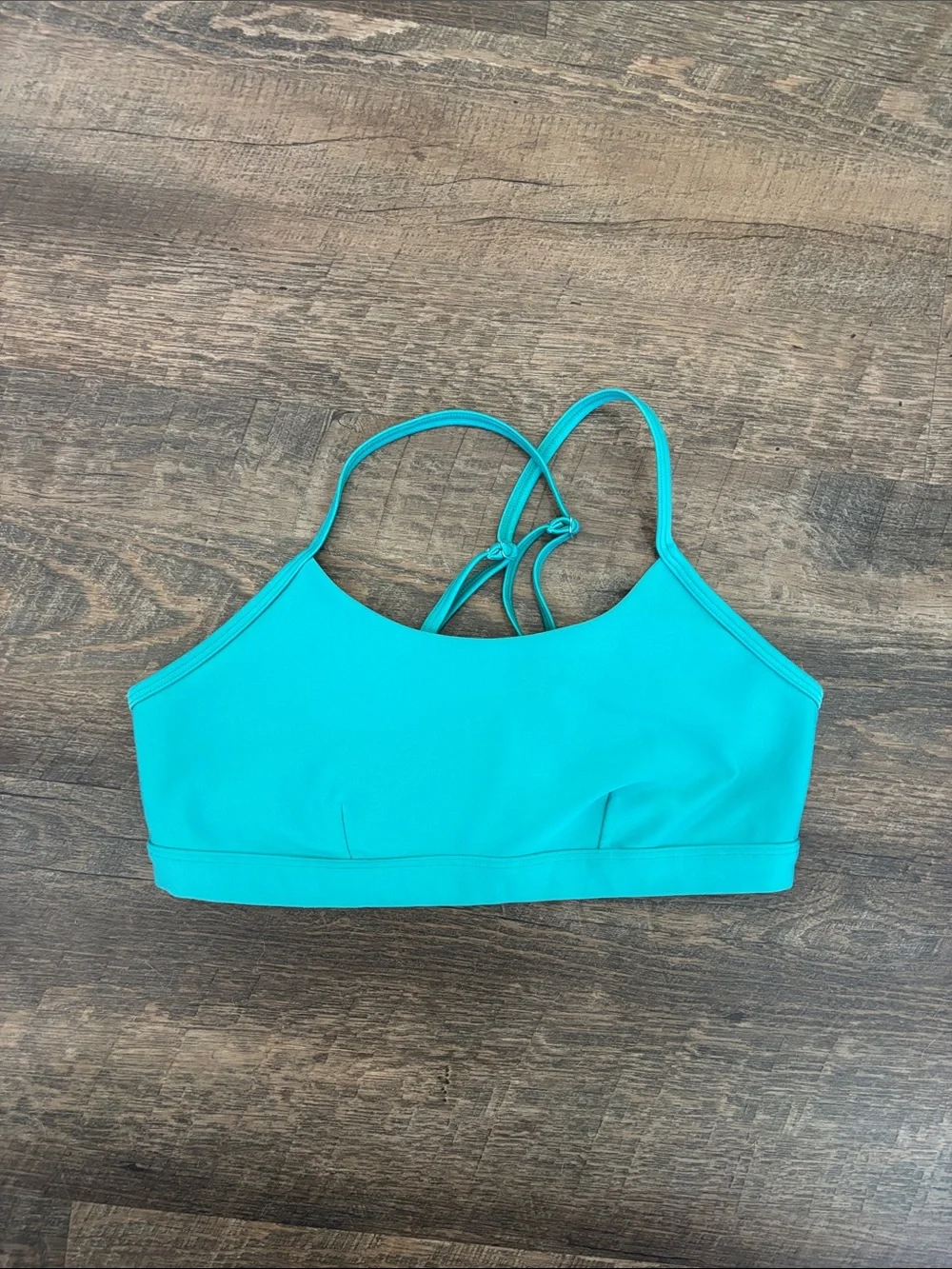 ALO Yoga Teal Strappy Sports Bra